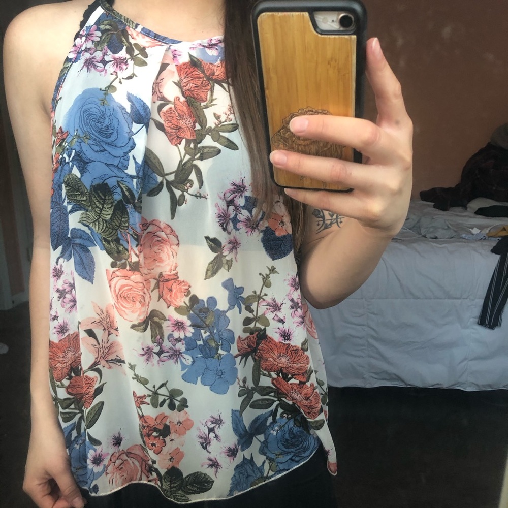 Floral tank top